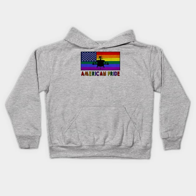 American Pride Kids Hoodie by Jakavonis